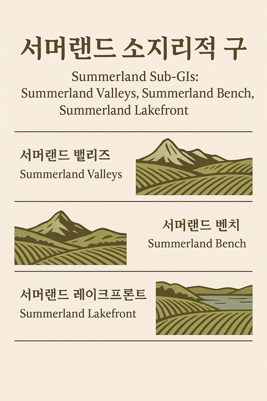 Summerland 썸머랜드 오카나간 캐나다 와인 지역 sub GI
