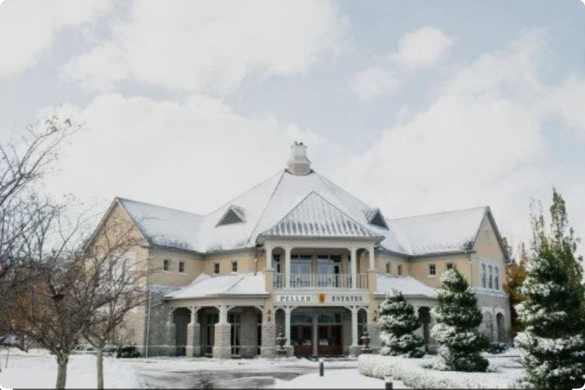 펠러 에스테이트 와이너리 겨울 사진