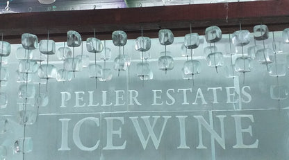 펠러 에스테이트 와이너리 아이스와인 얼음 표지판