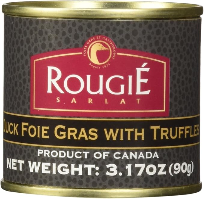 Rougié 트러플 푸아그라 90g 캔 제품, 캐나다산 프리미엄 오리 푸아그라(Foie Gras)와 블랙 트러플